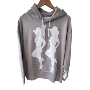 Saintwoods SW Howdy Rorschach Graphic Hoodie Men’s Large NWT Streetwear